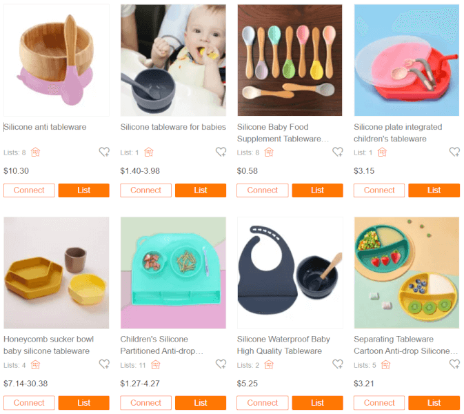 trending dropshipping silicone tableware