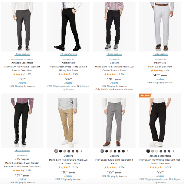 Men's Clothing - Hot Products - Slim Fit Trousers