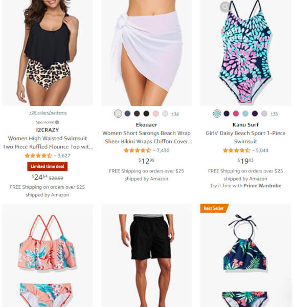 Swimwear summer dropshipping products