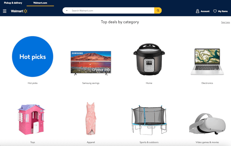 Walmart ecommerce Daily Deals