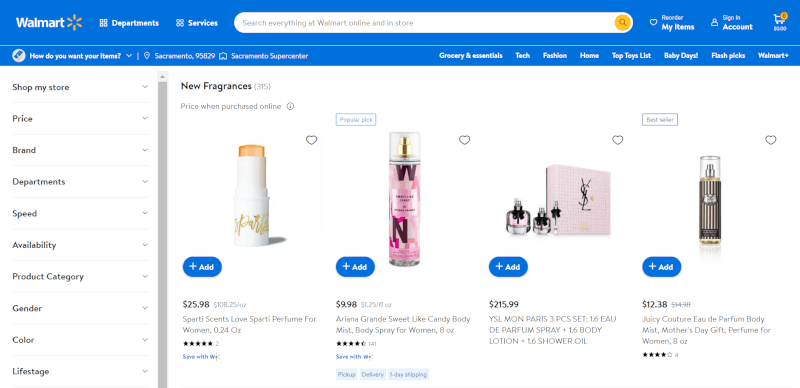 Walmart Perfume Dropshipping Supplier