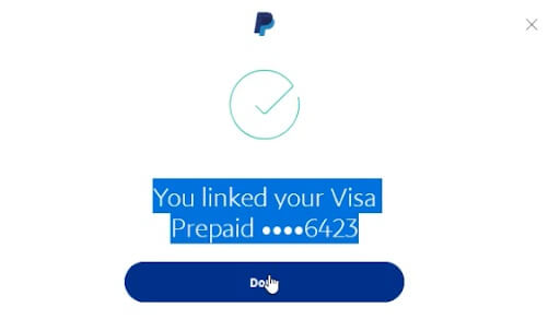 paypal visa link