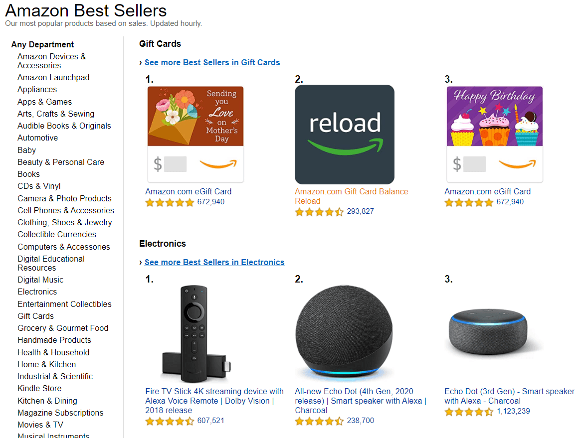 amazon best sellers