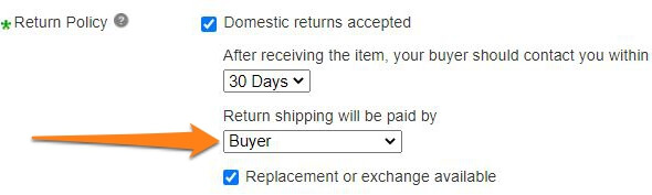 ebay paid returns