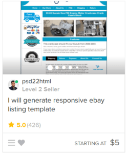 professional eBay template