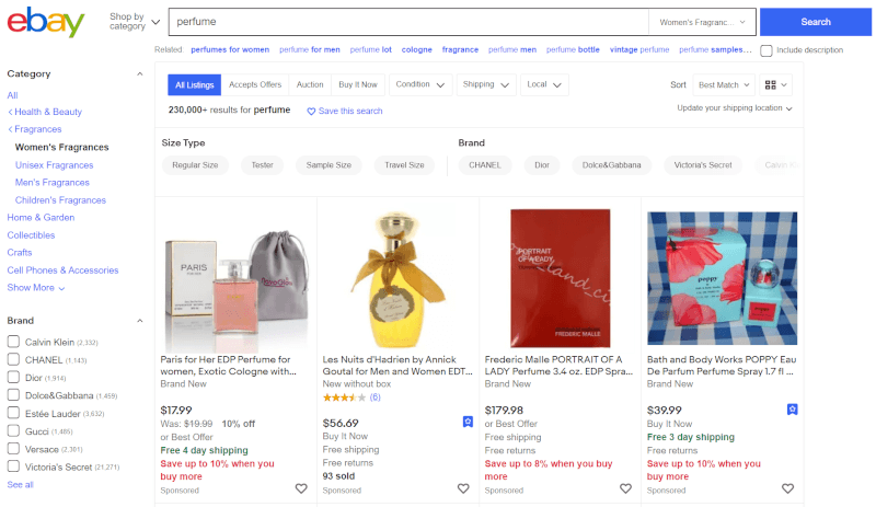 eBay Perfume Dropshipping Supplier