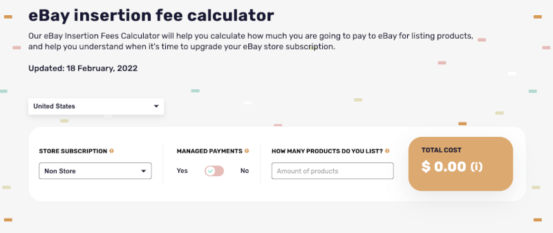 AutoDS eBay Insertion Fee Calculator 