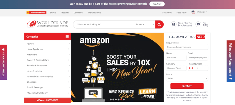 eworldtrade b2b online marketplace