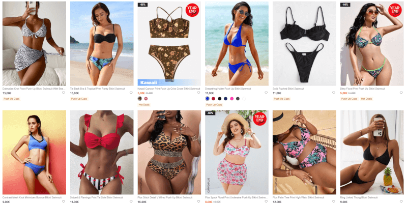 Push up bra bikini set dropshipping swimwear best-seller