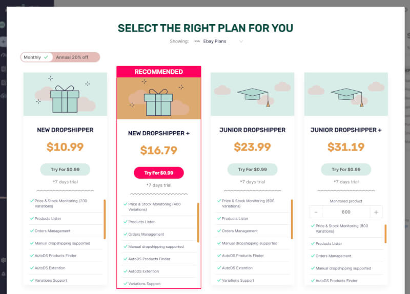 select autods plan